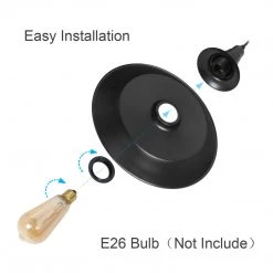 LNC Rustic Brushed Pendant - Black Hot Sale 15 LNC Rustic Brushed Pendant - Black Hot Sale