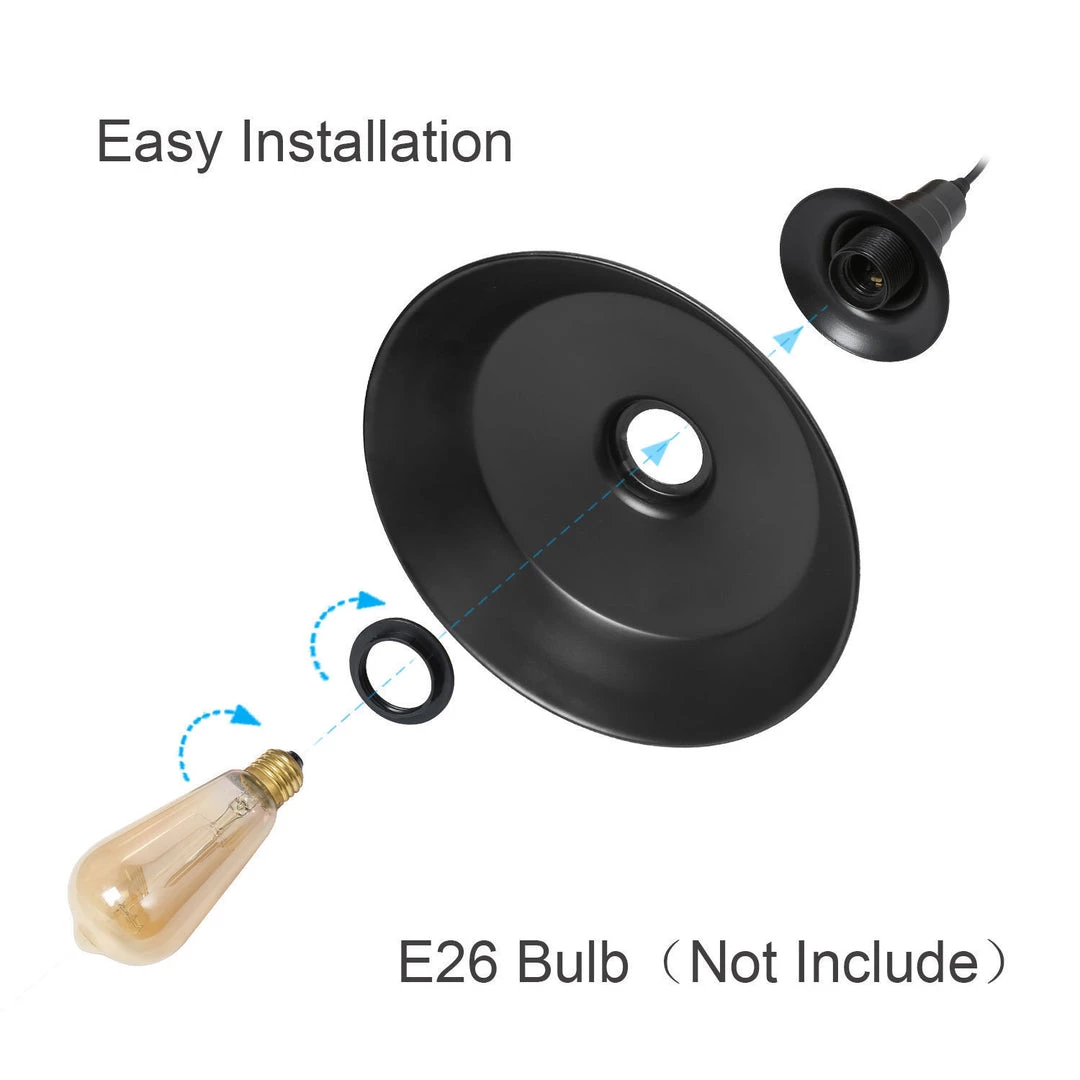 LNC Rustic Brushed Pendant - Black Hot Sale 9 LNC Rustic Brushed Pendant - Black Hot Sale