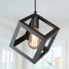 Modern Hot Sale LNC Matt Black Cubic Pendant
