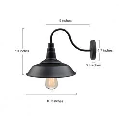 LNC Industrial Black Sconce-Clearance