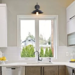 LNC Industrial Black Sconce-Clearance