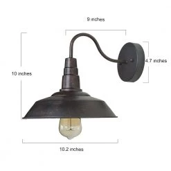 LNC Rustic Brushed Sconce-Clearance Lighting