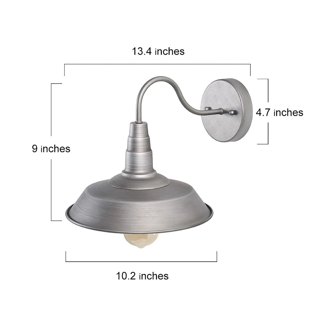 Lighting LNC Industrial Brushed Sconce-Clearance 7 Lighting LNC Industrial Brushed Sconce-Clearance