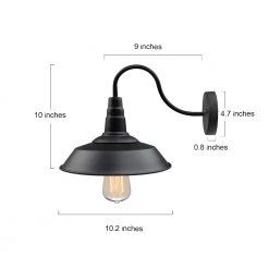 LNC Industrial Black Sconce - 2 Pack Hot Sale
