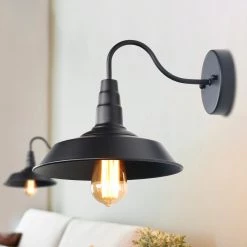LNC Industrial Black Sconce - 2 Pack Hot Sale