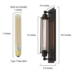 LNC Wire Cage Wall Sconce