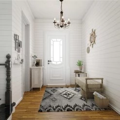 Modern LNC Simple Metal Chandelier - 5 Lights