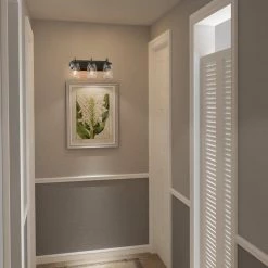 LNC Linear Mason Jar Sconce - 3 Lights-Clearance