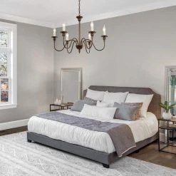 Modern LNC Simple Brown Metal Chandelier - 6 Lights Hot Sale