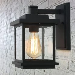 LNC Sanded Black Sconce
