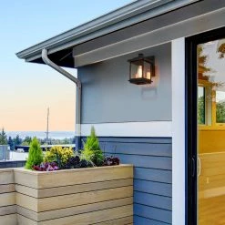 LNC Sanded Black Sconce