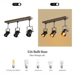 LNC Modern Track Light - 3 Lights Hot Sale