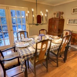 Modern Lighting LNC Simple Metal Black Chandelier - 8 Lights