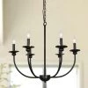 LNC Metal Black Chandelier - 6 Lights Hot Sale