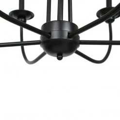 LNC Metal Black Chandelier - 6 Lights Hot Sale 25 LNC Metal Black Chandelier - 6 Lights Hot Sale