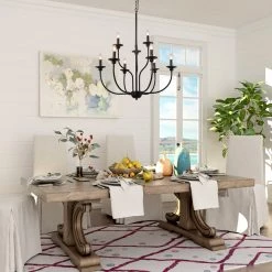 LNC Metal Chandelier - 9 Lights Open Box Lighting