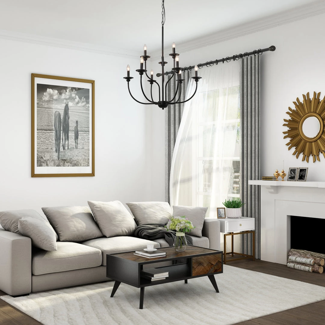 Modern LNC French Country Metal Chandelier - 9 Lights Hot Sale 11 Modern LNC French Country Metal Chandelier - 9 Lights Hot Sale