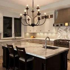 LNC Metal Chandelier - 9 Lights Open Box Lighting