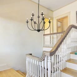 LNC Metal Chandelier - 9 Lights Open Box Lighting