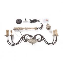 Hot Sale LNC Weathered Anchor Chandelier - 6 Lights