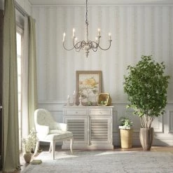 Hot Sale LNC Weathered Anchor Chandelier - 6 Lights