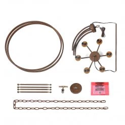 Lighting LNC Drum Wireframe Chandeliers - 6 Lights-Open Box