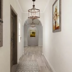 LNC Drum Wireframe Chandeliers - 6 Lights Lighting