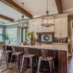 LNC Drum Wireframe Chandeliers - 6 Lights Lighting