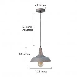 LNC Vintage Pot Lid Pendant-Clearance Lighting