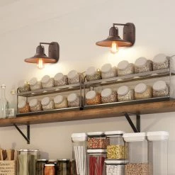 LNC Mini Pot Lid Wall Sconce