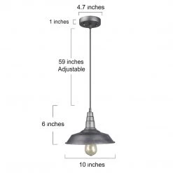 Lighting LNC Pot Lid Pendant Light-Clearance 18 Lighting LNC Pot Lid Pendant Light-Clearance