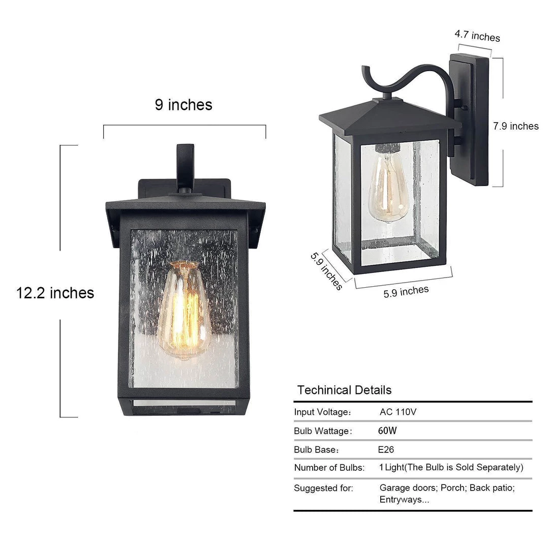 Lighting LNC Seeded Glass Wall Sconce-Clearance 7 Lighting LNC Seeded Glass Wall Sconce-Clearance