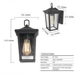 LNC Lantern Wall Sconce - Small Lighting