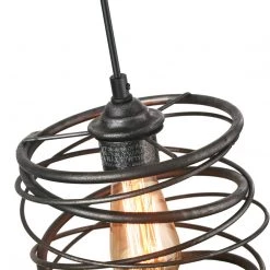 LNC Iron Spring Pendant Light-Clearance 24 LNC Iron Spring Pendant Light-Clearance