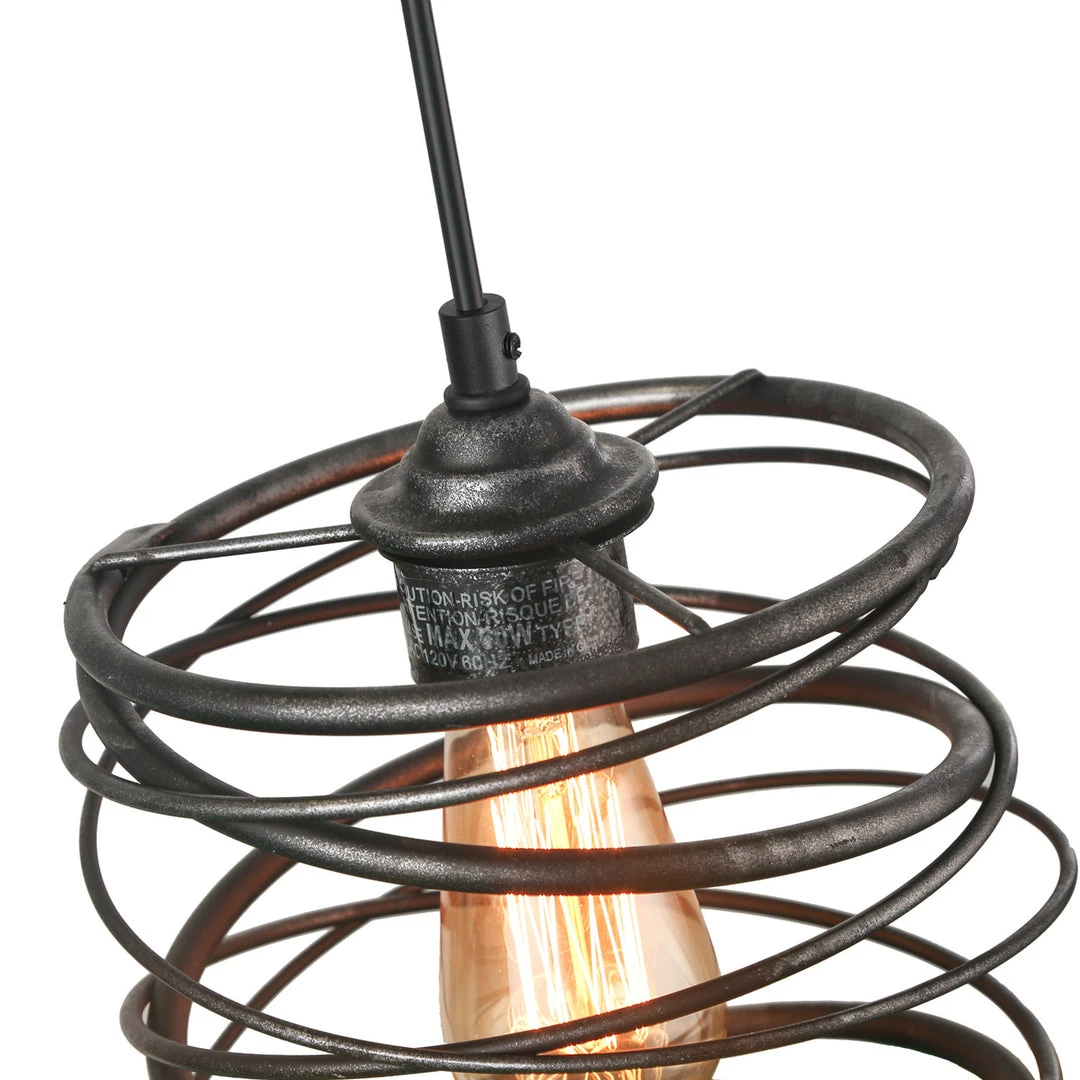 LNC Iron Spring Pendant Light-Clearance 9 LNC Iron Spring Pendant Light-Clearance