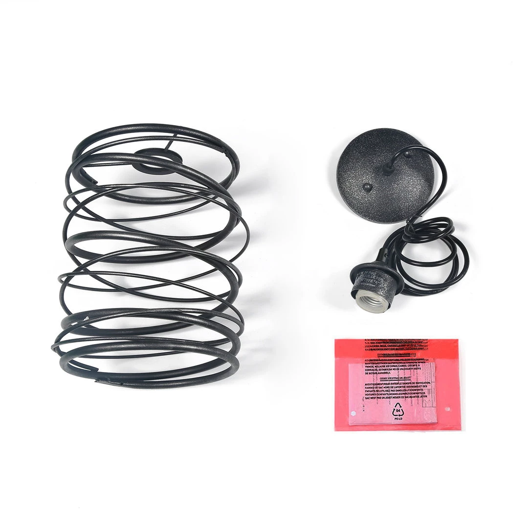 LNC Iron Spring Pendant Light-Clearance 12 LNC Iron Spring Pendant Light-Clearance