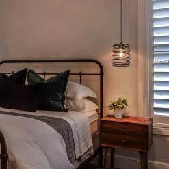 LNC Iron Spring Pendant Light-Clearance