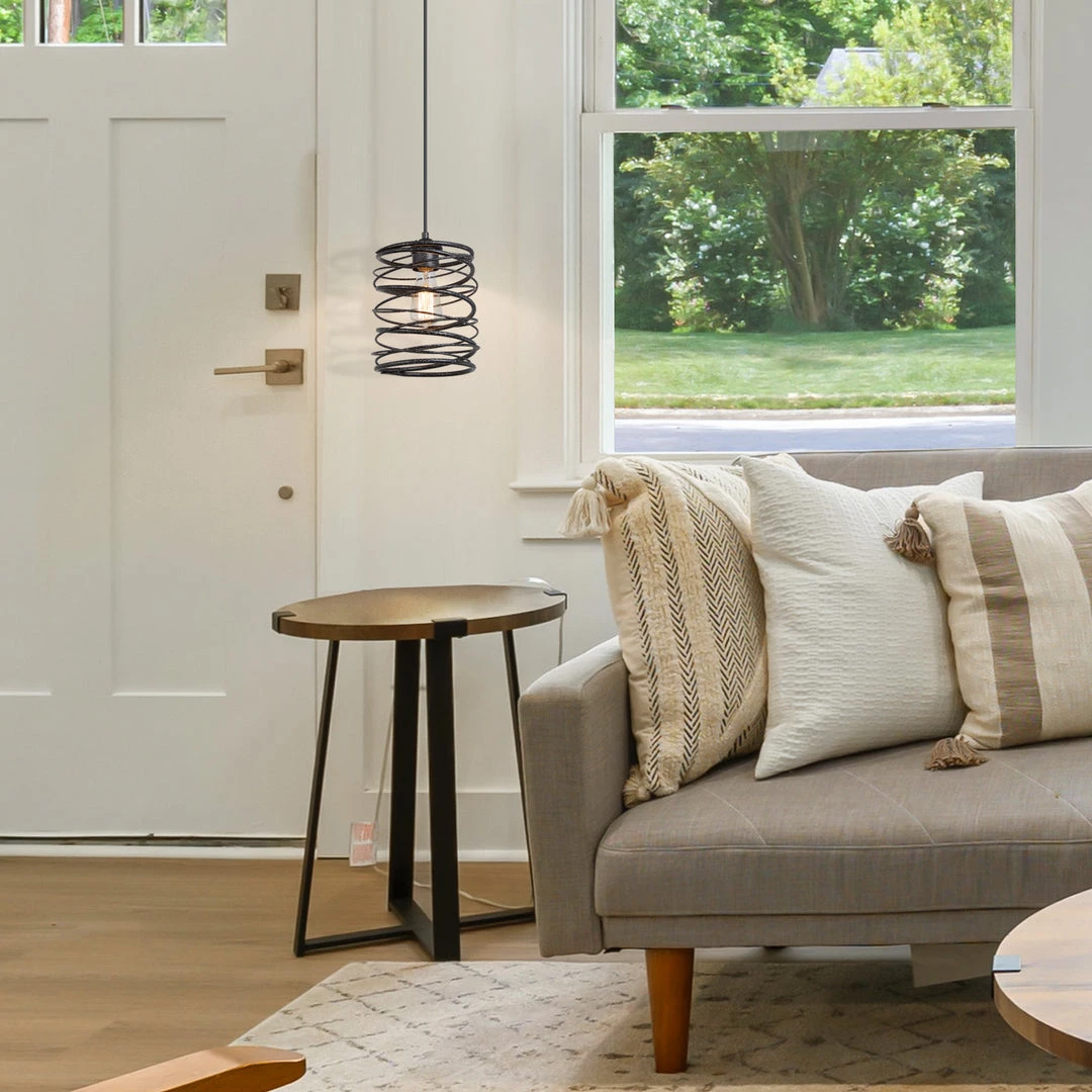 LNC Iron Spring Pendant Light-Clearance 13 LNC Iron Spring Pendant Light-Clearance