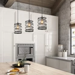 LNC Iron Spring Pendant Light-Clearance 31 LNC Iron Spring Pendant Light-Clearance