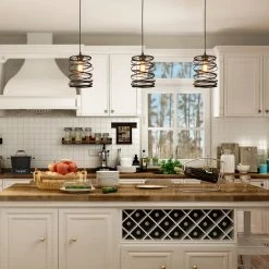 LNC Iron Spring Pendant Light-Clearance 32 LNC Iron Spring Pendant Light-Clearance