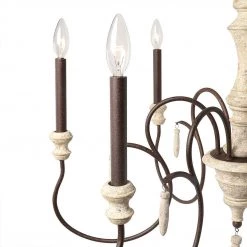Hot Sale LNC Rustic Weathered Chandelier - 6 Lights 25 Hot Sale LNC Rustic Weathered Chandelier - 6 Lights
