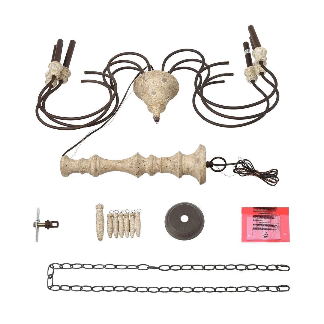 Hot Sale LNC Rustic Weathered Chandelier - 6 Lights 13 Hot Sale LNC Rustic Weathered Chandelier - 6 Lights