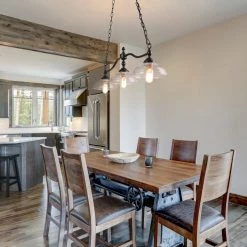 LNC Linear Half Dome Shade Chandelier-Open Box Lighting