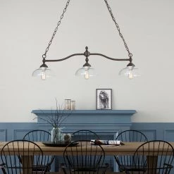 LNC Linear Half Dome Shade Chandelier-Open Box Lighting