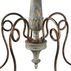 Hot Sale LNC Rustic Weathered Chandelier - 5 Lights