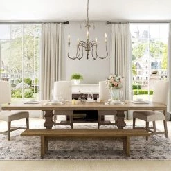 Hot Sale LNC Rustic Weathered Chandelier - 5 Lights