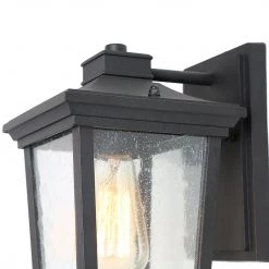 LNC Seeded Glass Lantern Wall Sconce - Small Lighting