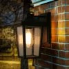 LNC Seeded Glass Lantern Wall Sconce - Small Lighting