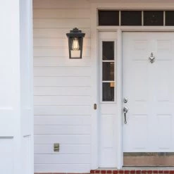 LNC Seeded Glass Lantern Wall Sconce - Small Lighting