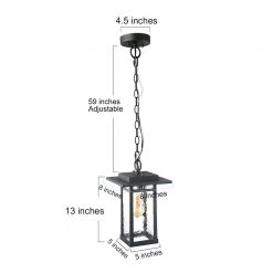 LNC HOME Textured Glass Pendant Light 10 LNC HOME Textured Glass Pendant Light